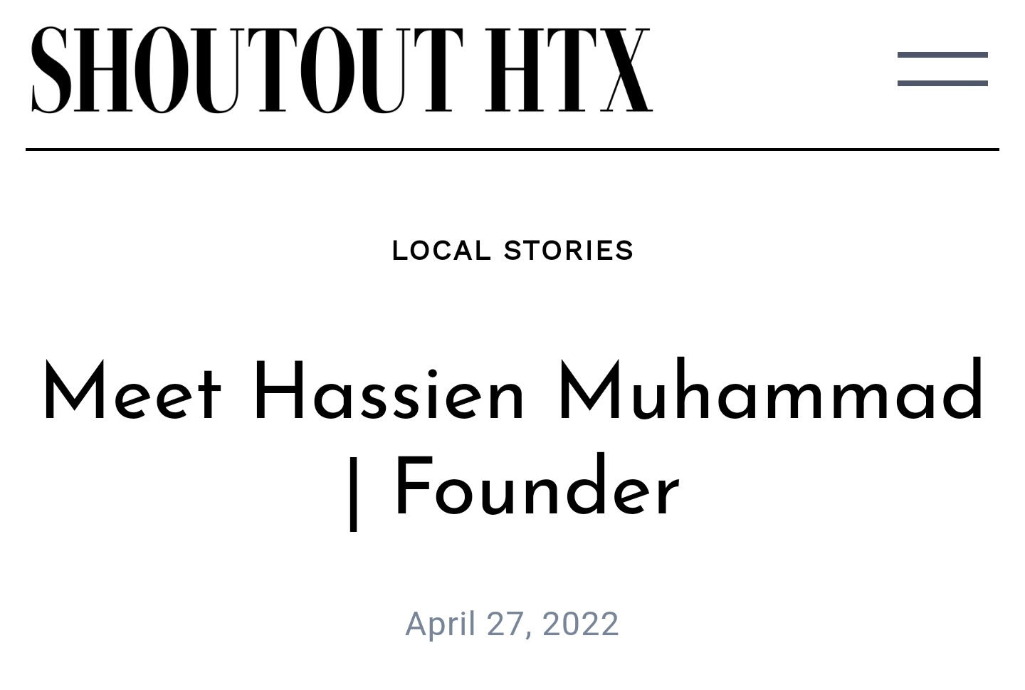 Featured on SHOUTOUT HTX